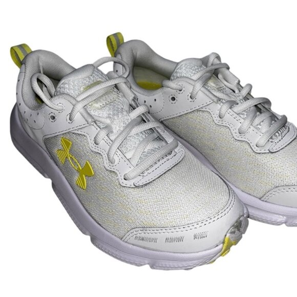 (24208) NWOT Under Armour Women's Charged Assert 10 Running Shoes Size 8 White - Picture 10 of 16